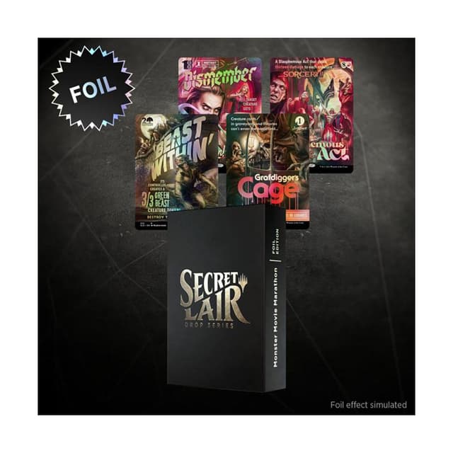 Secret Lair Drop - Monster Movie Marathon - Foil