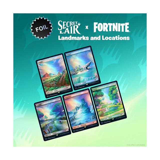 Secret Lair Drop - Secret Lair x Fortnite: Landmarks and Locations - Foil