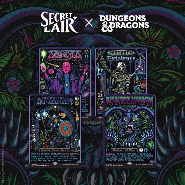 Secret Lair Drop - Secret Lair x Dungeons & Dragons: Black Lights & Dark Dungeons - Non-Foil