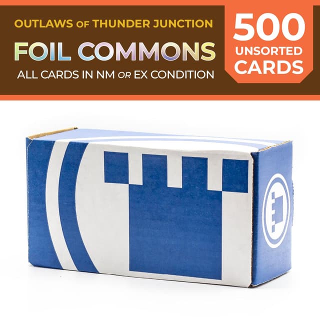 Pure Bulk: Unsorted Foil Commons Outlaws of Thunder Junction (500ct)