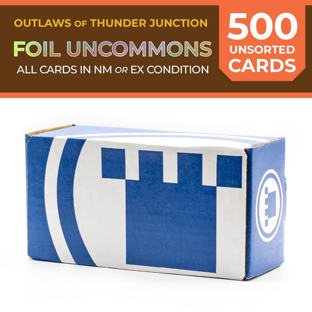 Pure Bulk: Unsorted Foil Uncommons Outlaws of Thunder Junction (500ct)