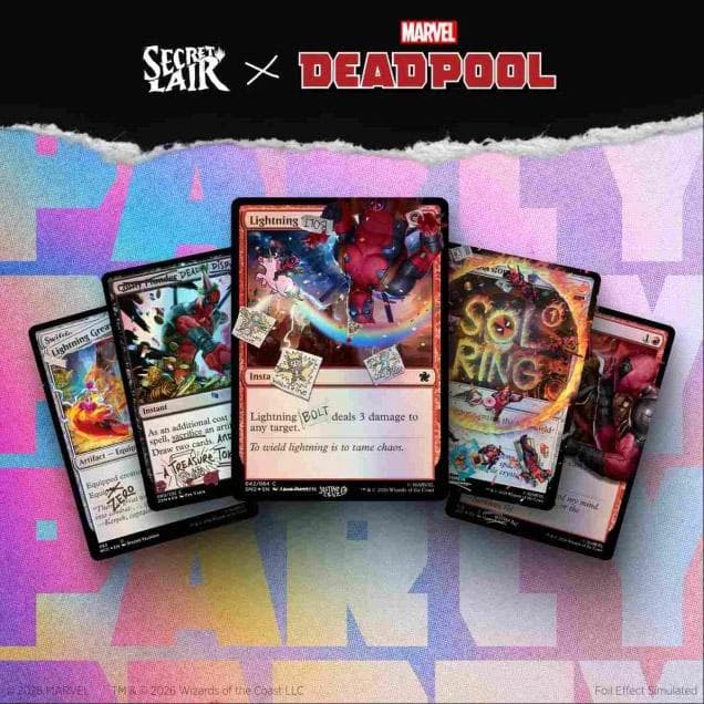 Secret Lair Drop - Secret Lair x Marvel's Deadpool: I Fixed It (You’re Welcome) - Pool Party Foil