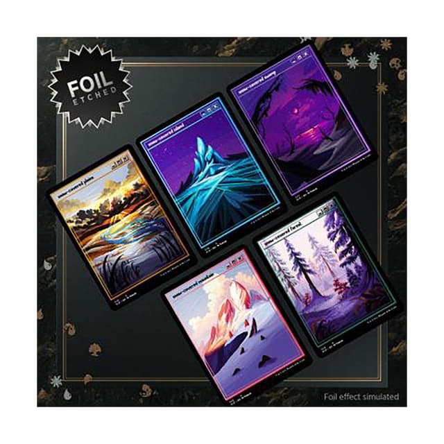 Secret Lair Drop - PixelSnowLands.jpg - Foil Etched