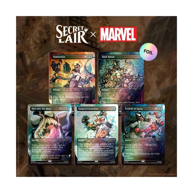 Secret Lair Drop - Secret Lair x Marvel’s Spider-Man: Venom Unleashed (Colors) - Foil
