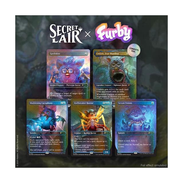 Secret Lair Drop - Secret Lair x Furby: The Oddbodies - Confetti Foil