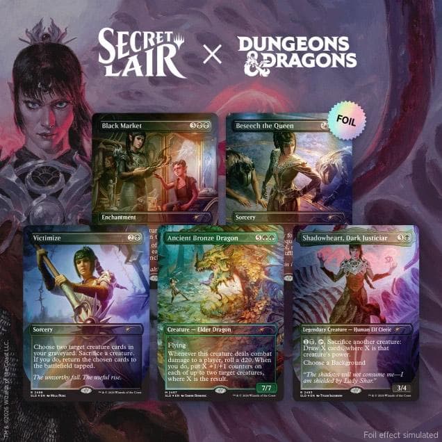 Secret Lair Drop - Secret Lair x Dungeons & Dragons: Shadowheart's Devotion - Foil