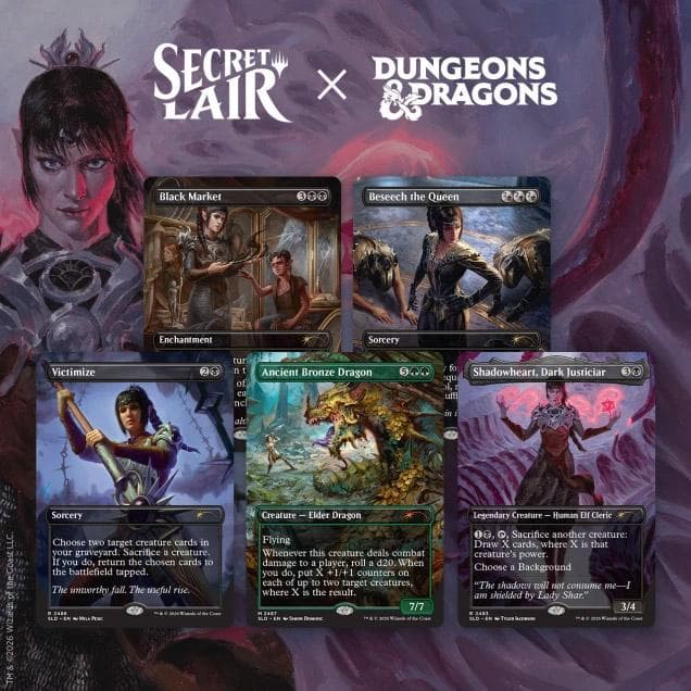 Secret Lair Drop - Secret Lair x Dungeons & Dragons: Shadowheart's Devotion - Non-Foil