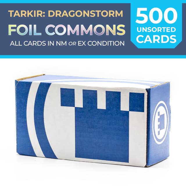 Pure Bulk: Unsorted Foil Commons Tarkir: Dragonstorm (500ct)