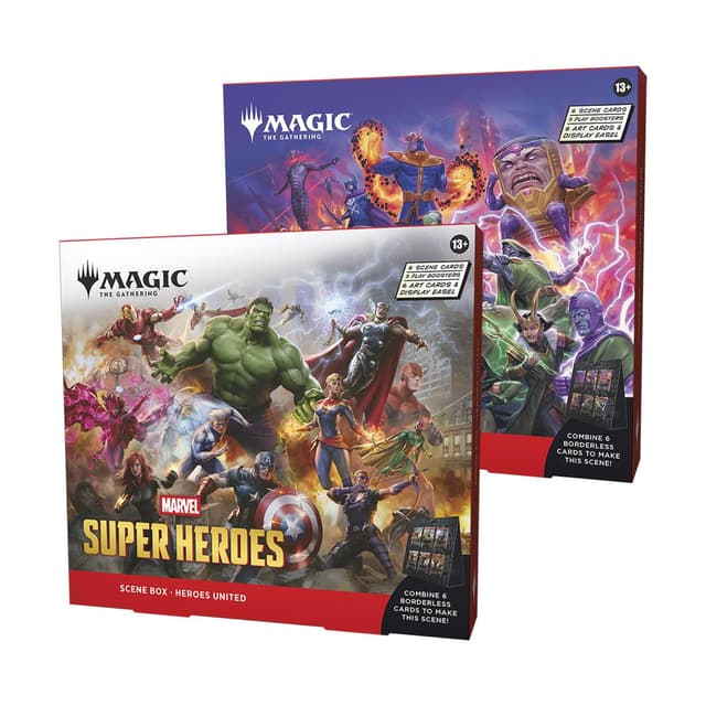 Marvel Super Heroes Scene Box - Set of Two