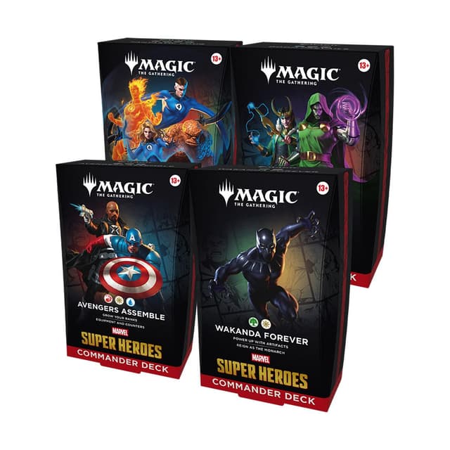 Marvel Super Heroes Commander Deck - Set of Four