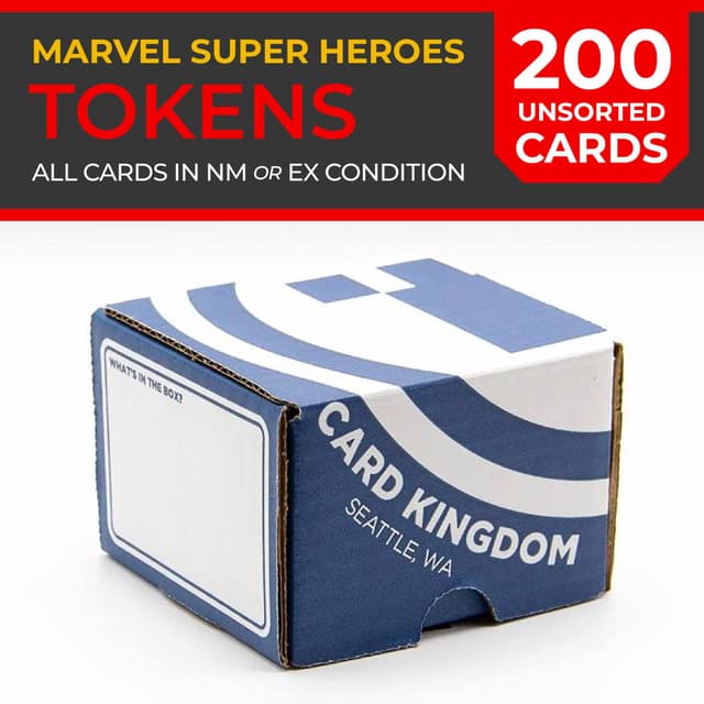 Pure Bulk: Unsorted Tokens Marvel Super Heroes (200ct)