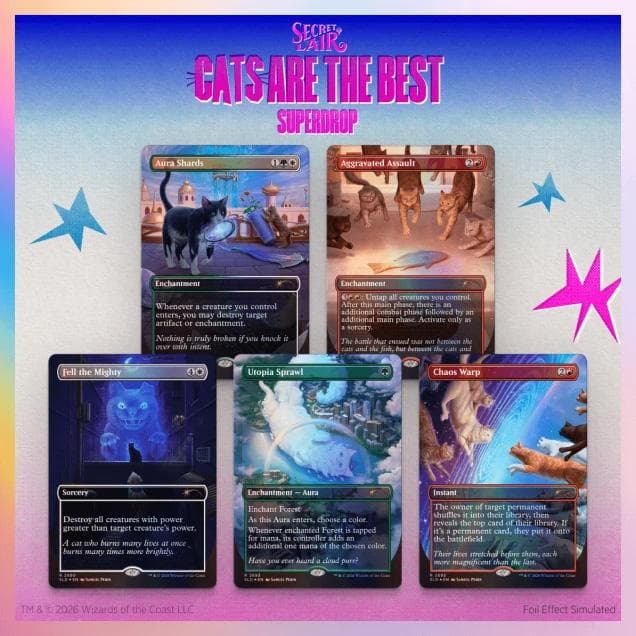 Secret Lair Drop - Cats of Chaos - Foil